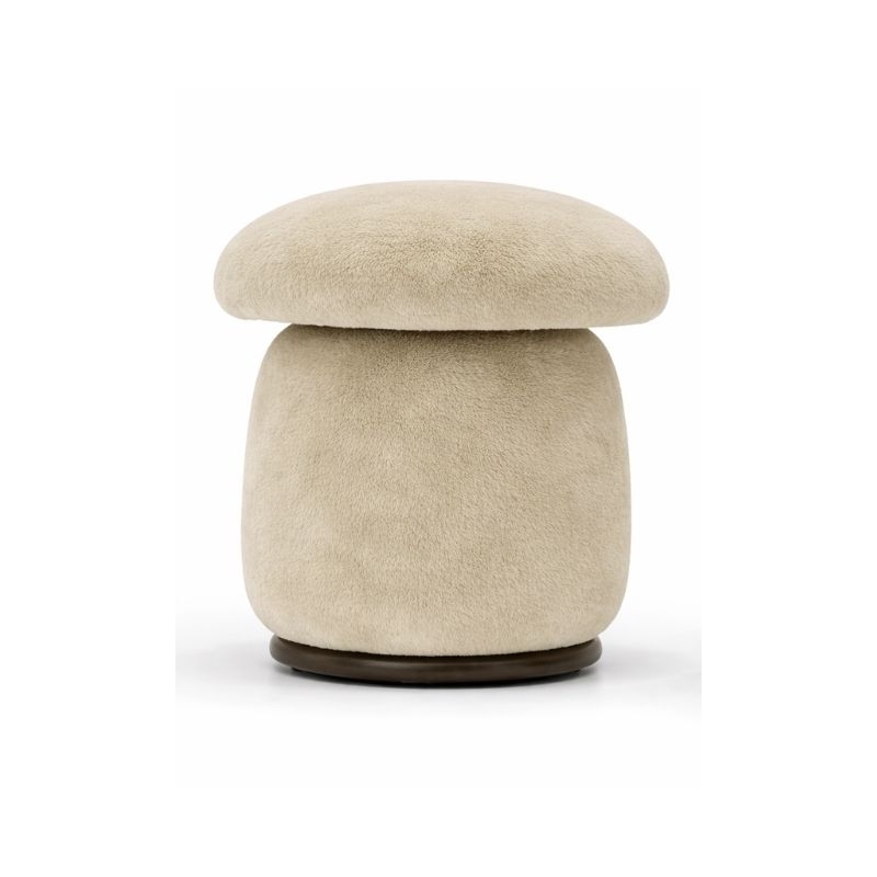 Button Stool 20 inch in Cashmere Fawn from HW Home