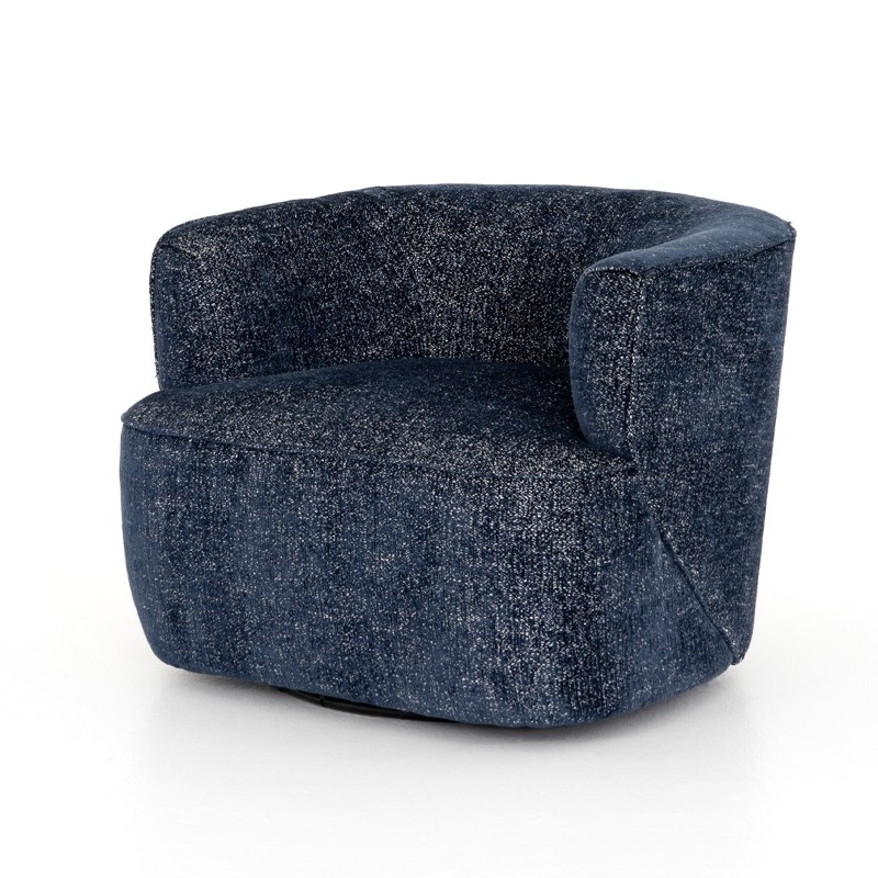 Mila Swivel Chair in Comal Azure selected for MCA Holiday Theater panels